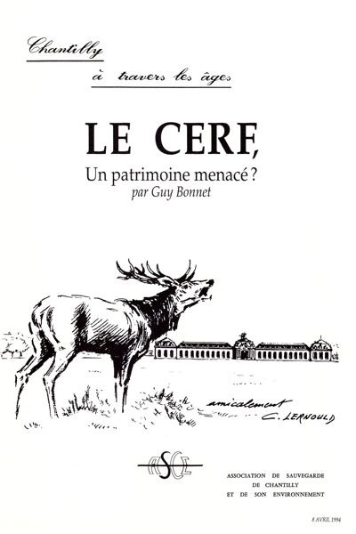 Le cerf, un patrimoine menacé, par G Bonnet, publication ASCE Chantilly
