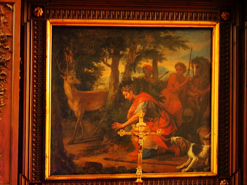 Apparition à Saint Hubert du cerf portant le crucifix par Louis de Boullogne, dit le Jeune