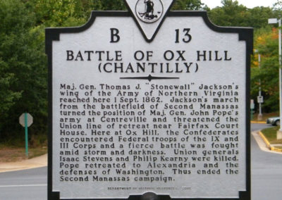 Plaque historique de la Bataille de Chantilly