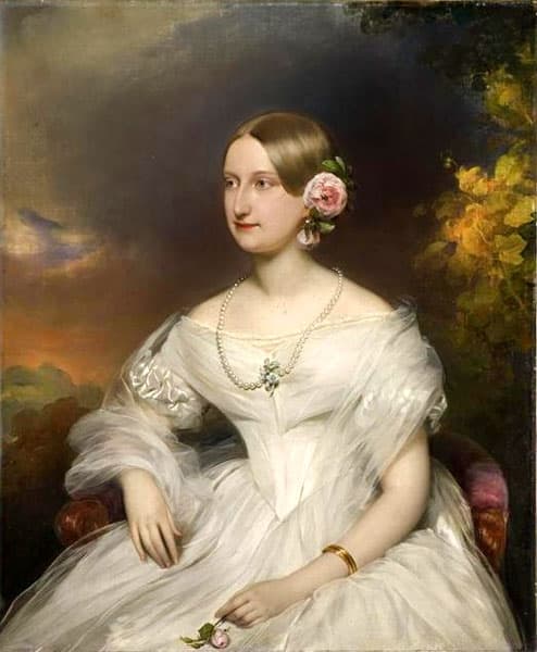 Portrait de Marie Caroline Auguste de Bourbon, duchesse d'Aumale, par Franz Schrotzberg