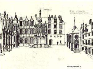 plan du château de Chantilly, d'après du Cerceau