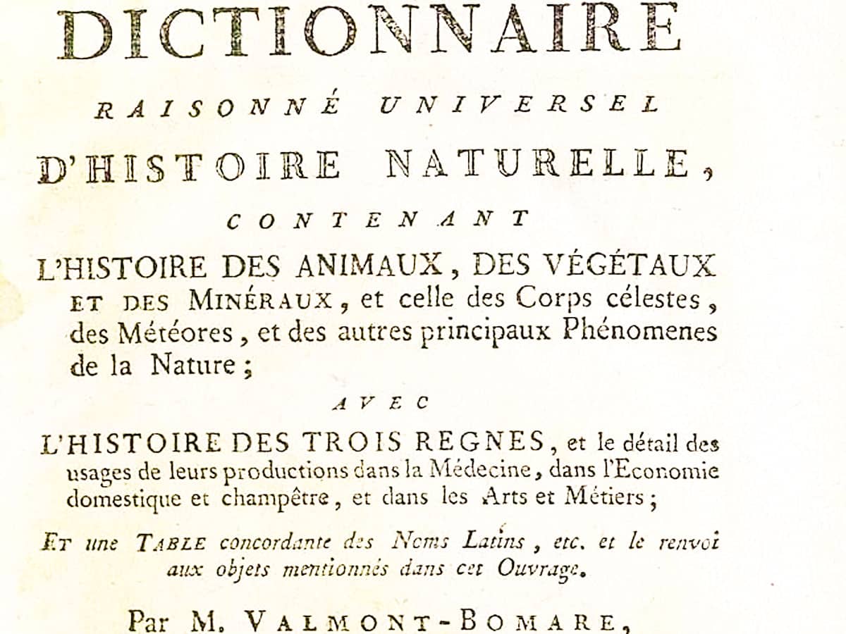 Accueil 6 Dictionnaire raisoné d'histoire naturelle par Valmont-Bomare